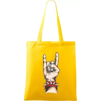 Rocková ruka s náramkem - Taška bavlněná - 42 x 38 cm ( Žlutá )