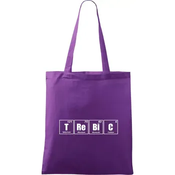 Periodická tabulka Třebíč - Taška bavlněná - 42 x 38 cm ( Fialová )
