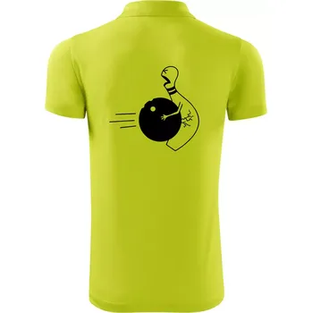 Pánská košile Koule vs kuželka - Polokošile Victory sportovní (dresovina) - L ( Limetková )