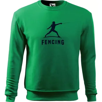 Chlapecké tričko Fencing (šerm) - postava - Mikina Essential dětská - 158 cm/12 let ( Středně zelená )