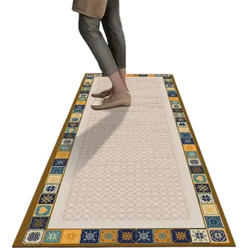 Koberec Protiskluzový koberec 50x160 cm Kuchyňská rohožka Retro styl Rohož na podlahu Savý koupelnový koberec Chodba Obývák Kuchyně Dekorace