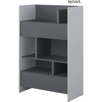 Postel Regál 2S 138 cm REBECCA šedá/grafit