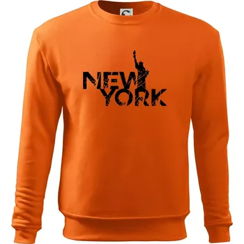 Pánská mikina New York retro - Mikina Essential pánská - S ( Oranžová )