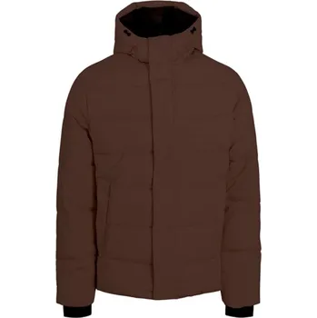 Pánská casual bunda Jack and Jones Pace Medium Puffer Jacket Seal Brown 3XL
