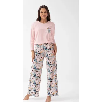 Pánské pyžamo Pyžamo Luna 348 long/r 3XL Z25/26 dámské Růžová 3xl