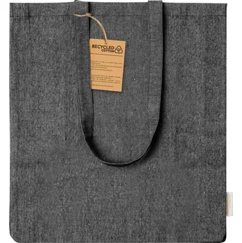 Plážová taška Recote Plus bavlněná nákupní taška - černá - AP733870-10