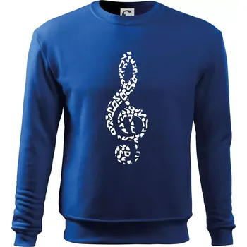 Pánská mikina Houslový klíč z not - Mikina Essential pánská - XL ( Královská modrá )
