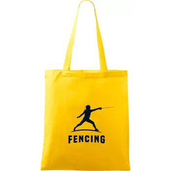 Fencing (šerm) - postava - Taška bavlněná - 42 x 38 cm ( Žlutá )