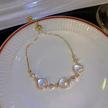 Náramek Barevný zirkonový náramek srdce pro ženy | náramek, doplněk - SL196