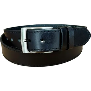 Opasek Pánský kožený opasek Penny Belts Jonas černý Délka: 95 cm
