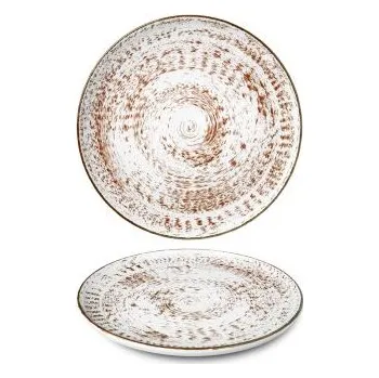 Talíř OPTIMO talíř mělký 29 cm EDDY hnědá (3 ks)