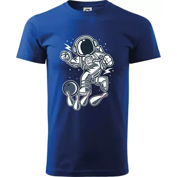 Pánské tričko Astro bowling - Triko extra velké (5-8XL) - 8XL ( Královská modrá )