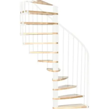 Schodiště Točité schodiště Damaris buk bílý, výška patra 352,5 cm