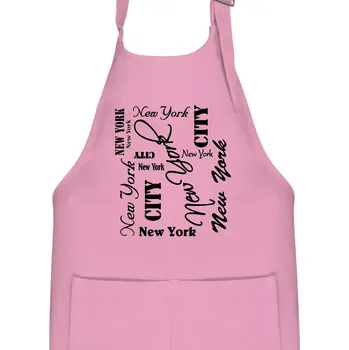 Kuchyňská zástěra New York City font - Dětská zástěra na vaření - Univerzální velikost ( Růžová )
