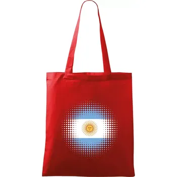 Argentina vlajka tečkovaná - Taška bavlněná - 42 x 38 cm ( Červená )