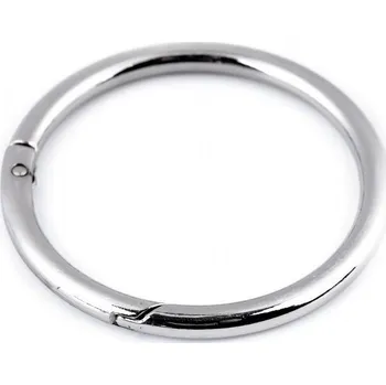 Karabina kulatá na kabelky / kroužek na klíče Ø50 mm