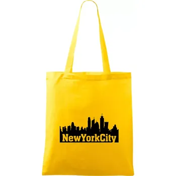 New York City silueta - Taška bavlněná - 42 x 38 cm ( Žlutá )