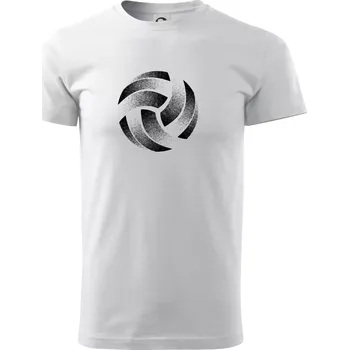Volejbalový míč tiskový design - Triko extra velké (5-8XL) - 7XL ( Bílá )