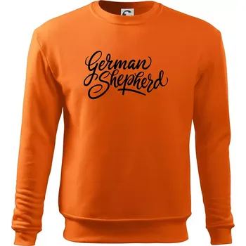 Pánská mikina German shepherd - nápis okrasny - nápis okrasný - Mikina Essential pánská - 3XL ( Oranžová )