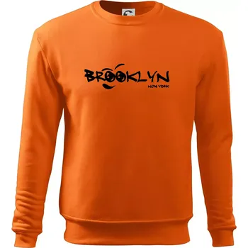 Pánská mikina Brooklyn úsměv - Mikina Essential pánská - L ( Oranžová )