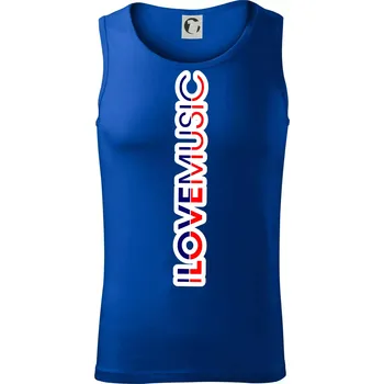 I love music na výšku - Tílko pánské Core - S ( Královská modrá )