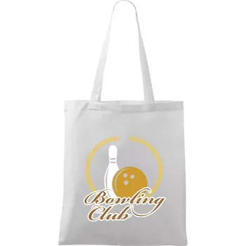 Bowling cup věnec - Taška bavlněná - 42 x 38 cm ( Bílá )