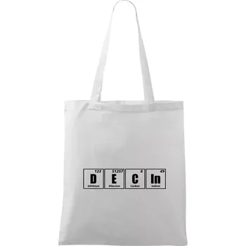 Periodická tabulka Děčín - Taška bavlněná - 42 x 38 cm ( Bílá )