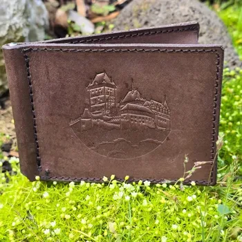 Peněženka Drakkaria KARLŠTEJN, kožená peněženka - dolarovka