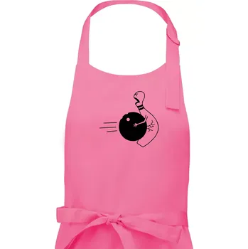 Kuchyňská zástěra Koule vs kuželka - Dámská zástěra na vaření - Univerzální velikost ( Růžová )