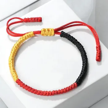 Náramek Barevný pletený náramek s nastavitelnou délkou | módní doplněk, unisex náramek - Barva 34