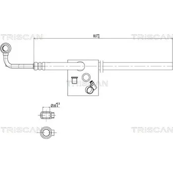 Čep řízení Hydraulická hadice, řízení TRISCAN 8516 29068