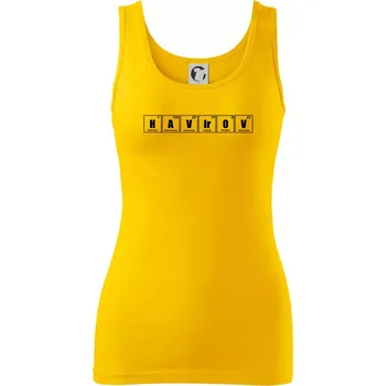 Dámské tričko Periodická tabulka Havířov - Dámské tílko - S ( Žlutá )