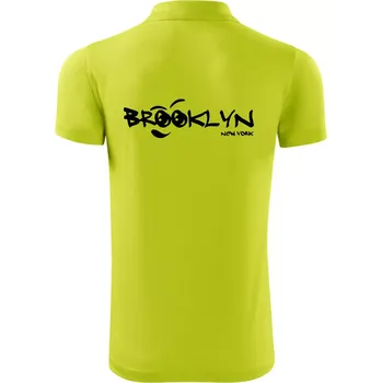 Pánská košile Brooklyn úsměv - Polokošile Victory sportovní (dresovina) - XL ( Limetková )