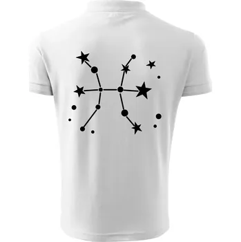 Pánská košile Souhvězdí - Pisces - Ryby - Polokošile pánská Pique Polo 203 - M ( Bílá )
