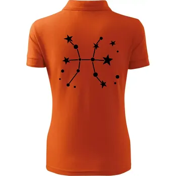 Souhvězdí - Pisces - Ryby - Polokošile dámská Pique Polo - 3XL ( Oranžová )
