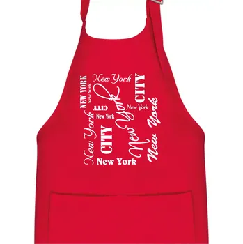 Kuchyňská zástěra New York City font - Dětská zástěra na vaření - Univerzální velikost ( Červená )