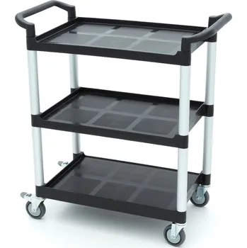 Úklidový vozík Servírovací vozík - 3 plastové police - 86,5 x 42,5 cm | Maxima, 09507001