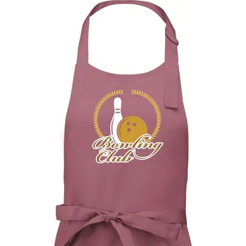 Kuchyňská zástěra Bowling cup věnec - Dámská zástěra na vaření - Univerzální velikost ( Starorůžová )