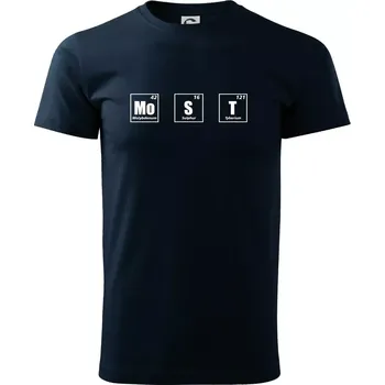Periodická tabulka Most - Triko extra velké (5-8XL) - 7XL ( Námořní modrá (velmi tmavá - téměř černá) )