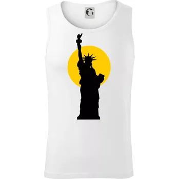 Socha svobody slunce - Tílko pánské Core - XL ( Bílá )