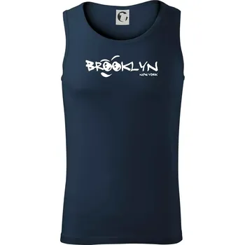 Brooklyn úsměv - Tílko pánské Core - M ( Námořní modrá (velmi tmavá - téměř černá) )