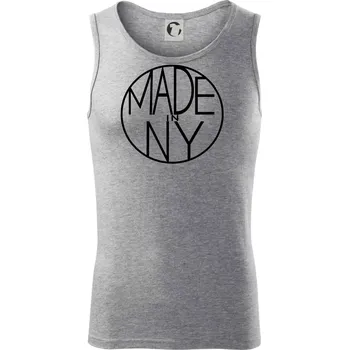 Pánská móda Made in NY - Tílko pánské Core - L ( Tmavě šedý melír )