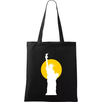 Socha svobody slunce - Taška bavlněná - 42 x 38 cm ( Černá )