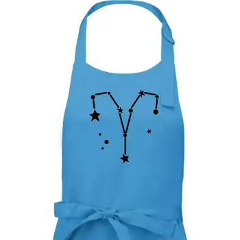Kuchyňská zástěra Souhvězdí - Aries - Beran - Dámská zástěra na vaření - Univerzální velikost ( Světlý tyrkys )