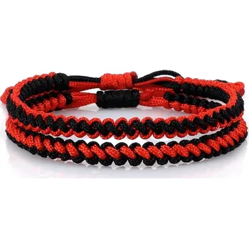 Náramek 2 ks Přátelský pletený párový náramek | párové náramky, šňůrkové náramky - Styl 10