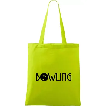 Bowling nápis - Taška bavlněná - 42 x 38 cm ( Limetková )