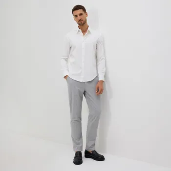 Pánské kalhoty Reserved - Kalhoty chino slim s příměsí viskózy - béžová - 7912H-08P - 7912H-08P-XXL