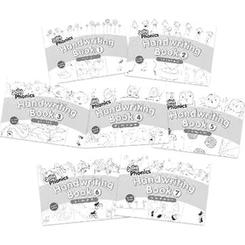 Cizojazyčná kniha Jolly Phonics Handwriting Books Complete Set (1-7): In Print Letters (American English edition) (Birgit Kaltenthaler, 2024)