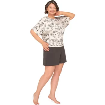 Pánské pyžamo 259 DÁMSKÉ PYŽAMO MARTA grafit 2XL