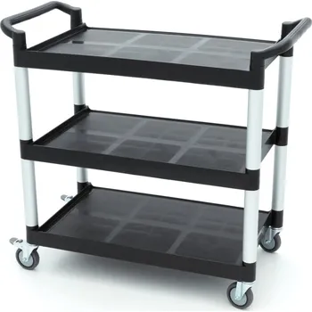 Úklidový vozík Servírovací vozík - 3 plastové police - 103 x 50,5 cm | Maxima, 09507002